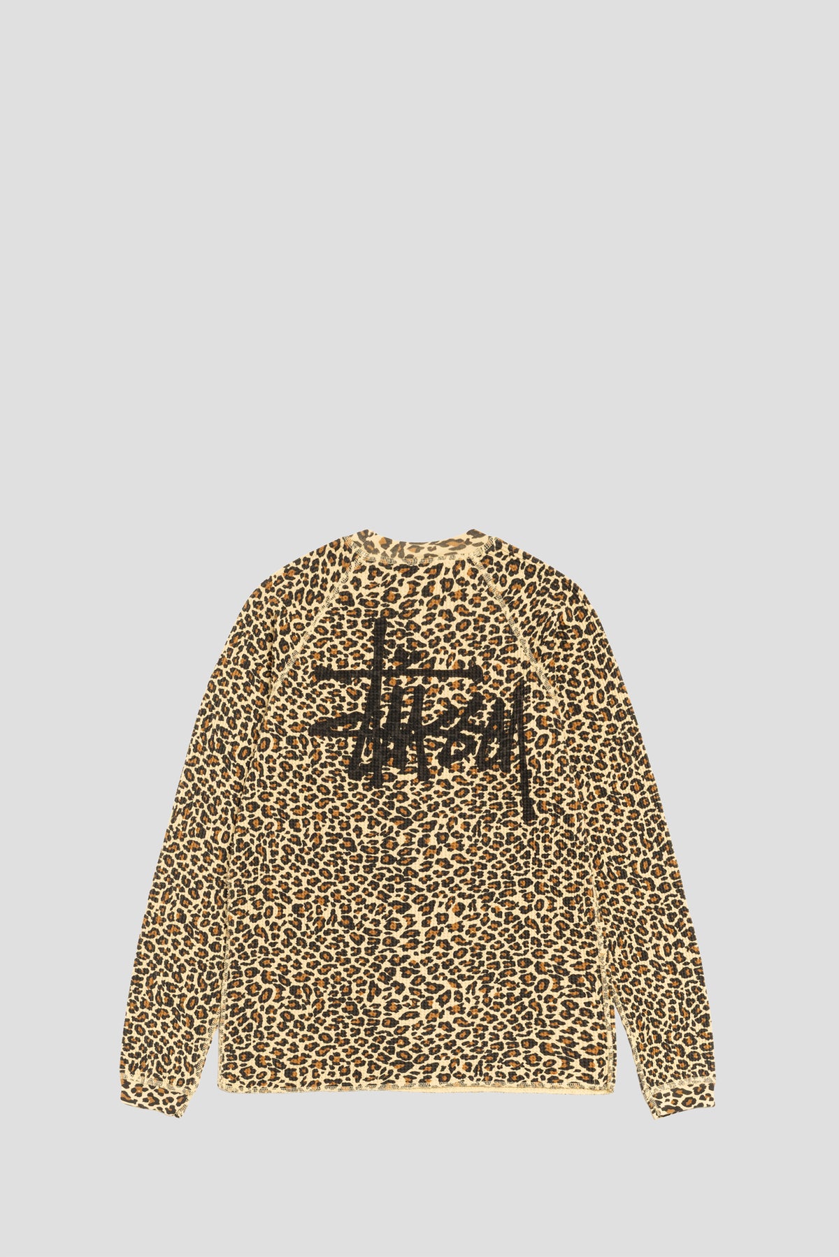 STUSSY RAGLAN THERMAL LONGSLEEVE LEOPARD