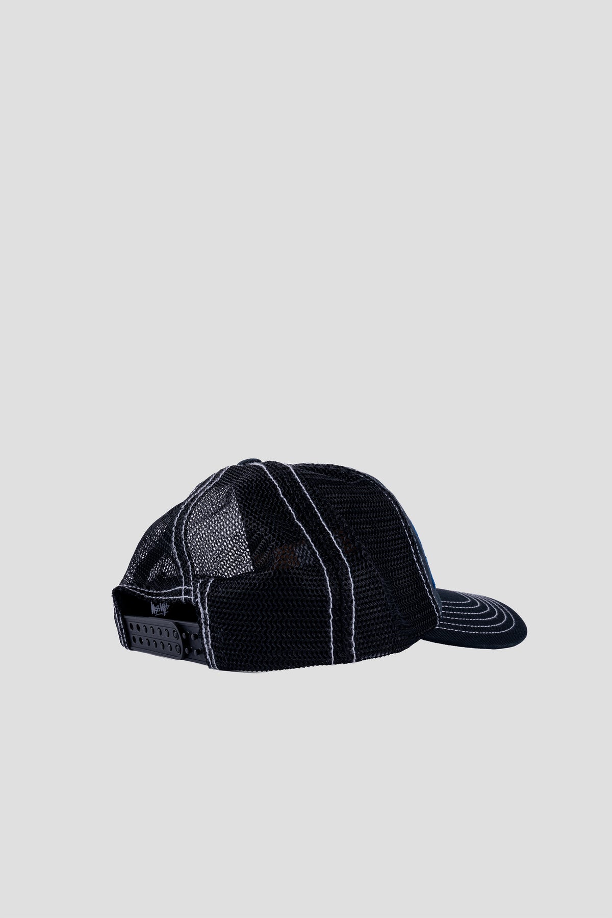STUSSY MID DEPTH BURLY THREADS CAP BLACK