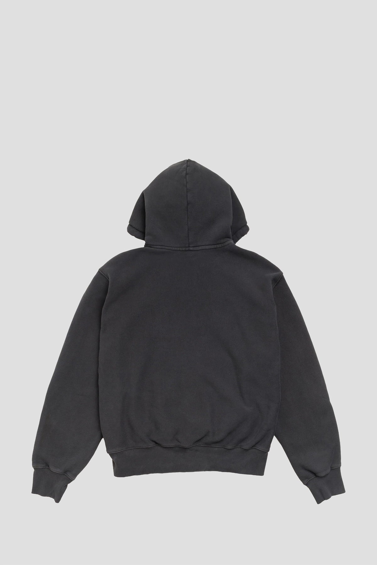 STUSSY SPORTS BLOCK SPORT GARMENT DYED HOOD FADED BLACK