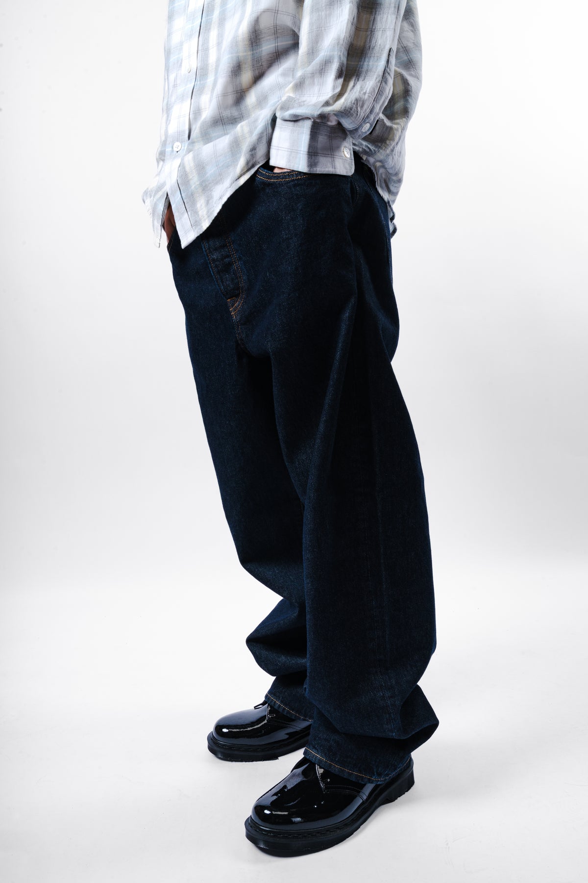 STUSSY BIG OL JEANS DENIM RINSED INDIGO