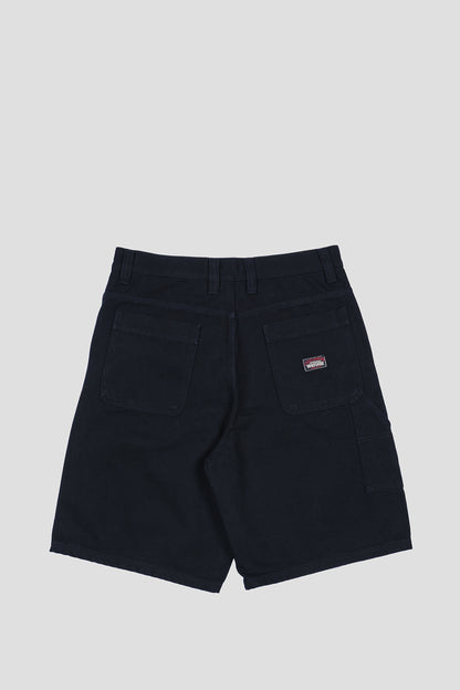 STUSSY WORK SHORT WASHED CANVAS BLACK