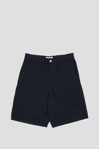 STUSSY WORK SHORT WASHED CANVAS BLACK