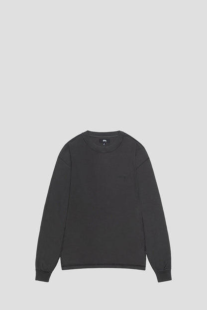 STUSSY LAZY LONG SLEEVE TEE VINTAGE BLACK