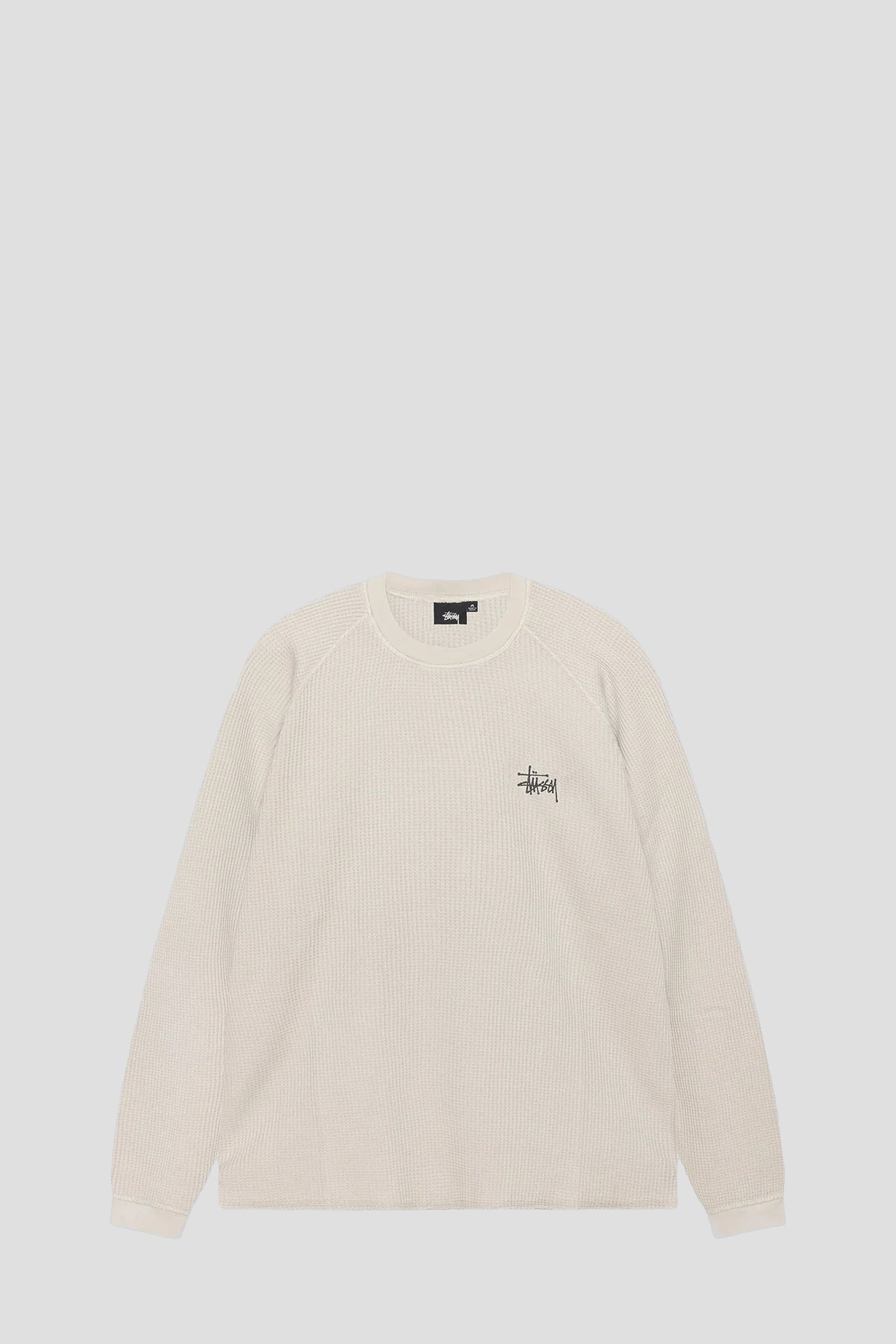 STUSSY RAGLAN THERMAL LONGSLEEVE BONE
