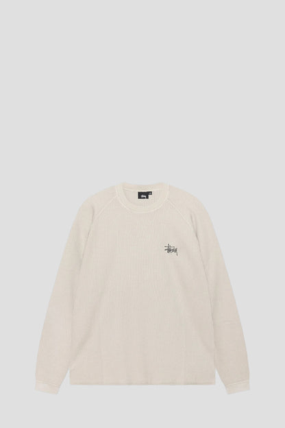 STUSSY RAGLAN THERMAL LONGSLEEVE BONE