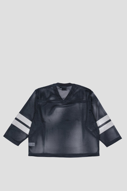 STUSSY TRUCKER TEAM JERSEY BLACK