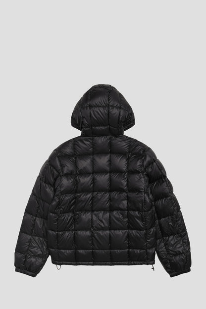 STUSSY MIDWEIGHT HOODED PUFFER JACKET BLACK