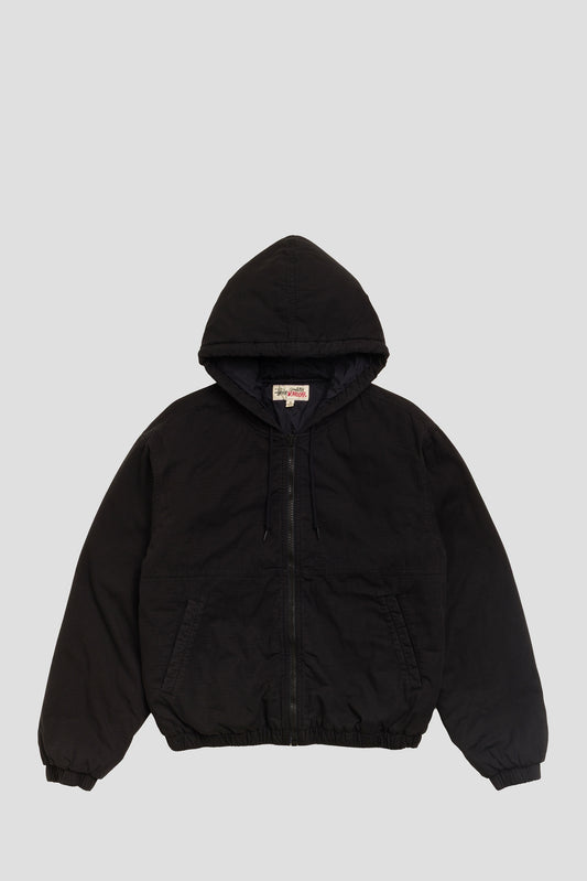 STUSSY RIPSTOP WORK JACKET BLACK