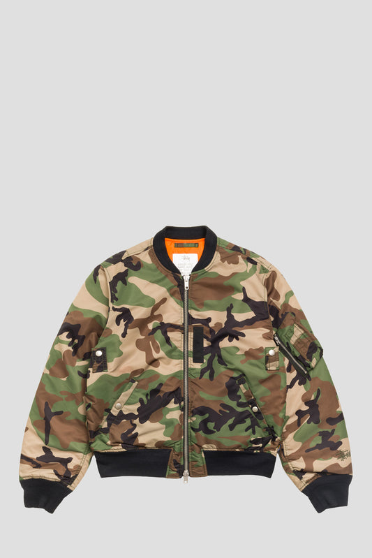 STUSSY MA-1 BOMBER JACKET CAMO