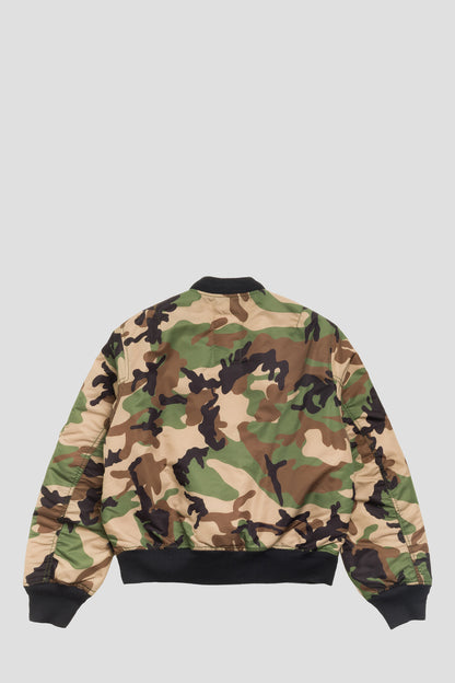 STUSSY MA-1 BOMBER JACKET CAMO