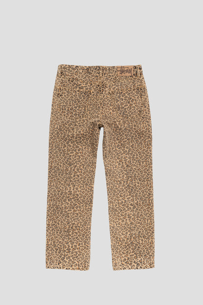 STUSSY NEW CLASSIC JEANS LEOPARD