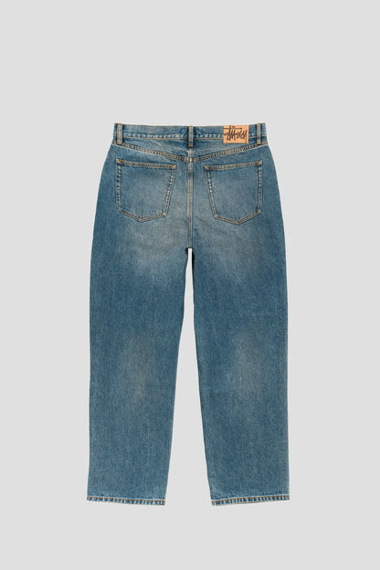 STUSSY BIG OL JEANS DARK WASH INDIGO