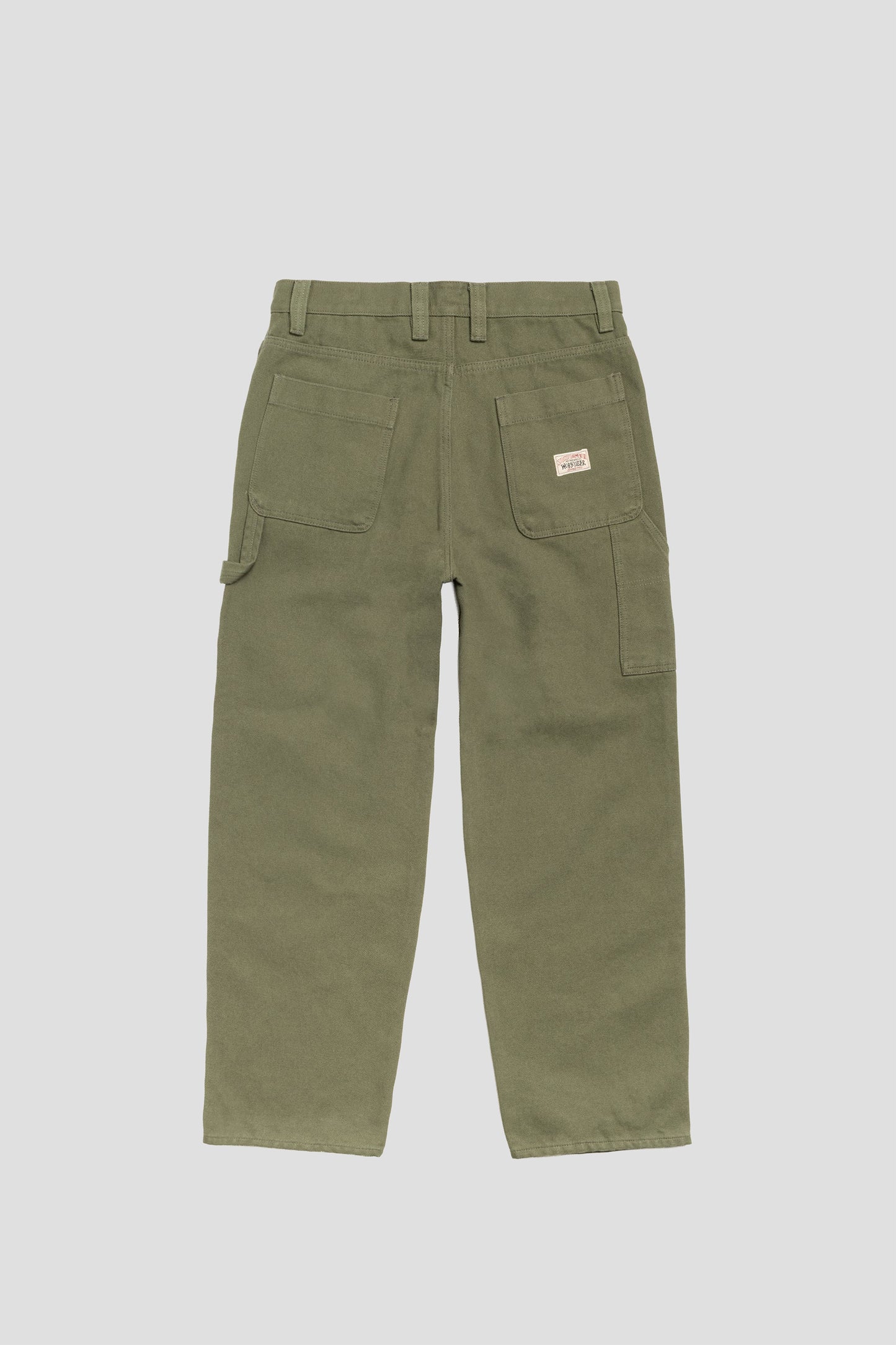 STUSSY COTTON CANVAS CARPENTER PANT OLIVE