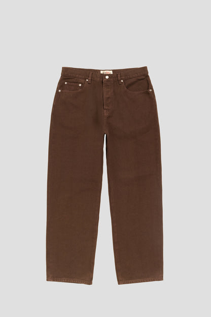 STUSSY BIG OL JEANS CHEVRON BROWN