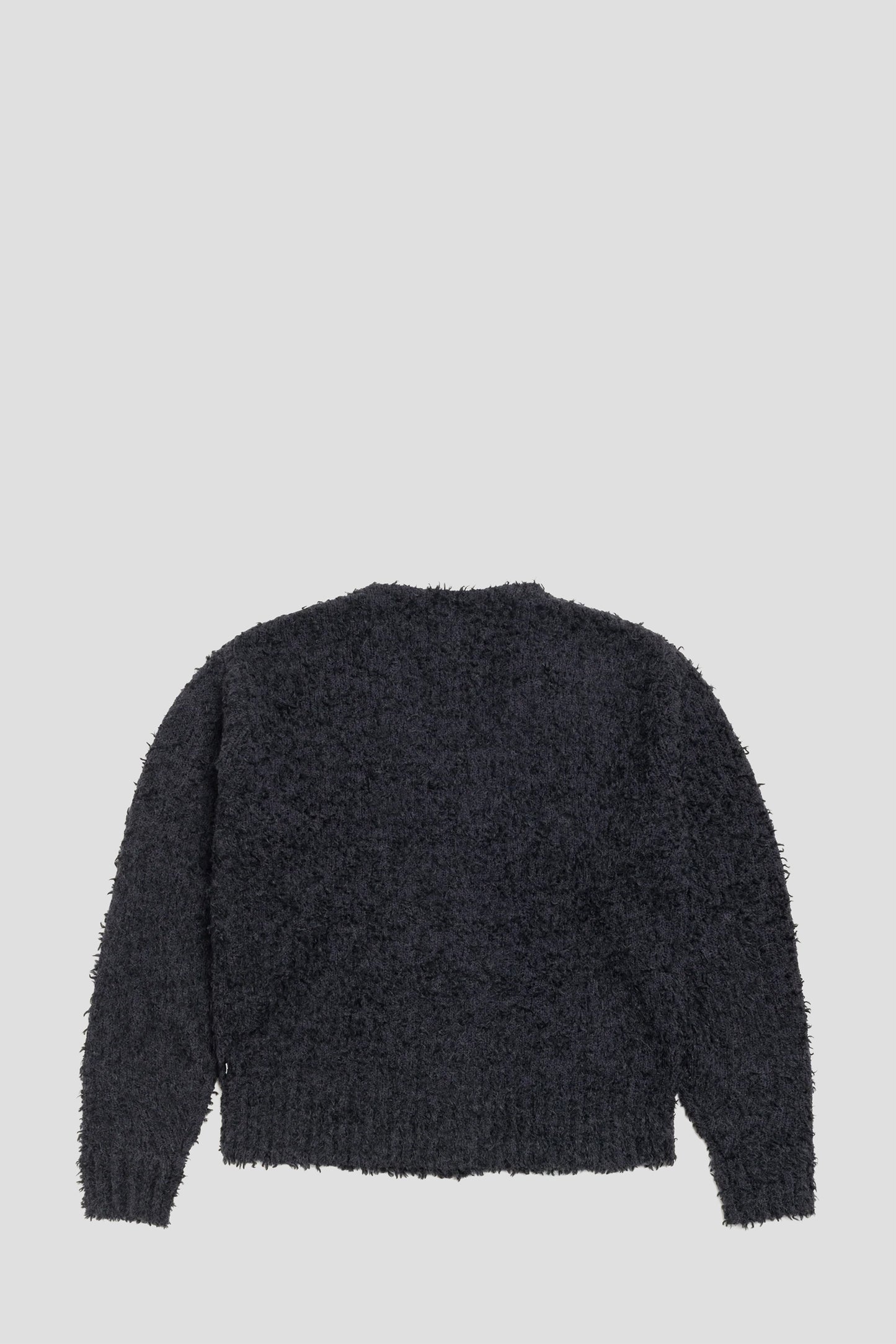STUSSY TEXTURED CARDIGAN BLACK