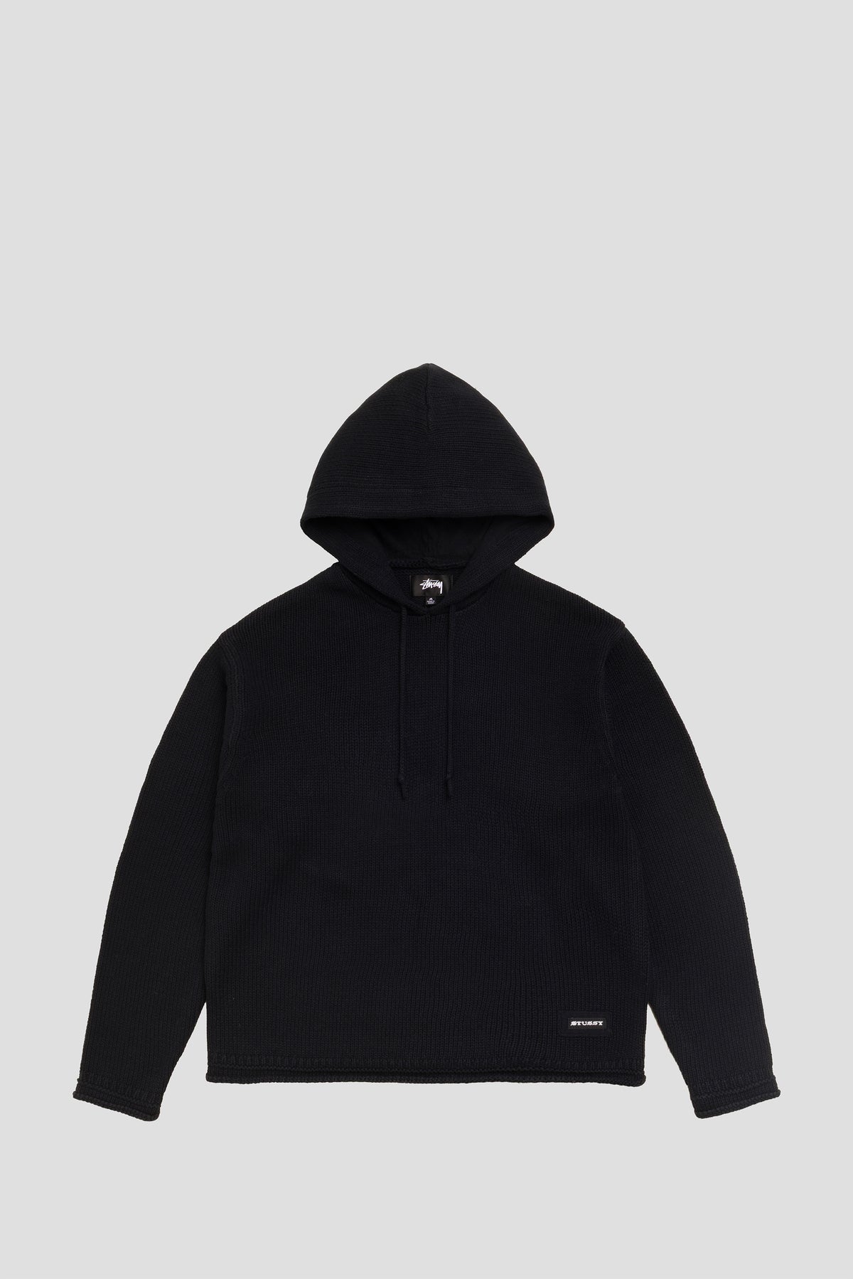 STUSSY BEACH HOODED SWEATER BLACK