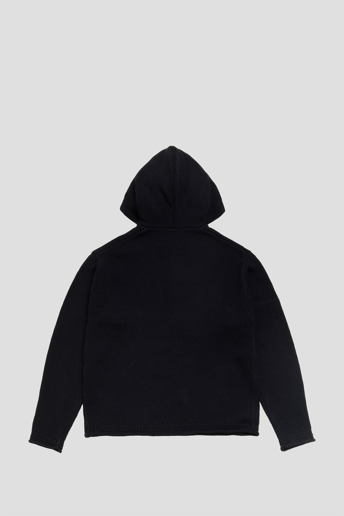 STUSSY BEACH HOODED SWEATER BLACK
