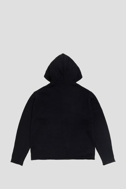 STUSSY BEACH HOODED SWEATER BLACK