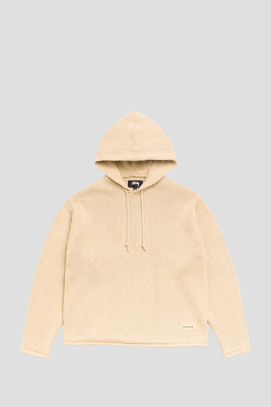 STUSSY BEACH HOODED SWEATER OATMEAL