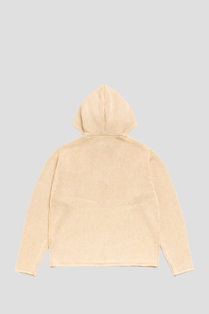 STUSSY BEACH HOODED SWEATER OATMEAL