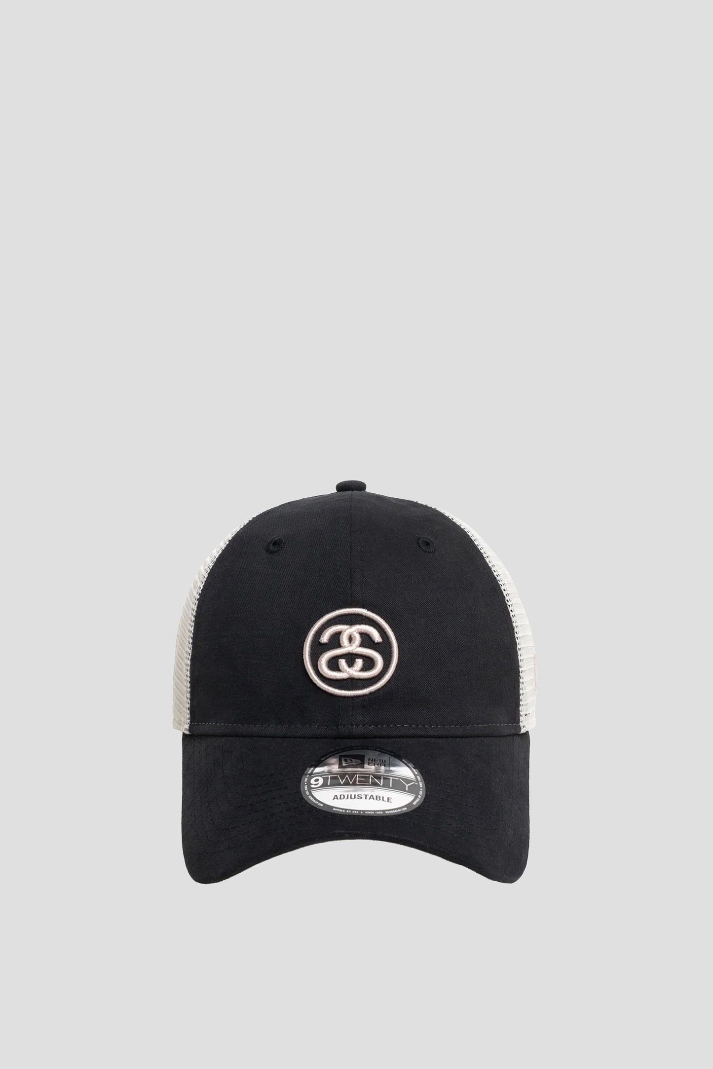 STUSSY x NEW ERA SS LINK TRUCKER 9TWENTY NIGHT BLACK