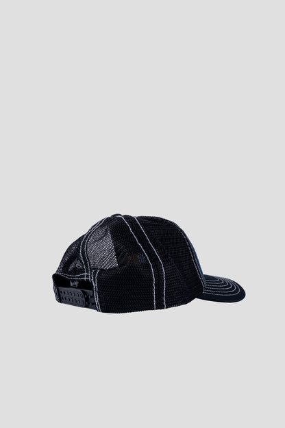 STUSSY MID DEPTH BURLY THREADS CAP BLACK