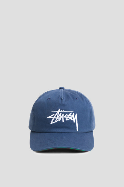 STUSSY MID-DEPTH BIG STOCK SNAPBACK DEEP BLUE