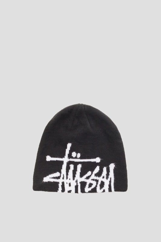 STUSSY BRUSHED OUT BASIC SKULLCAP BLACK