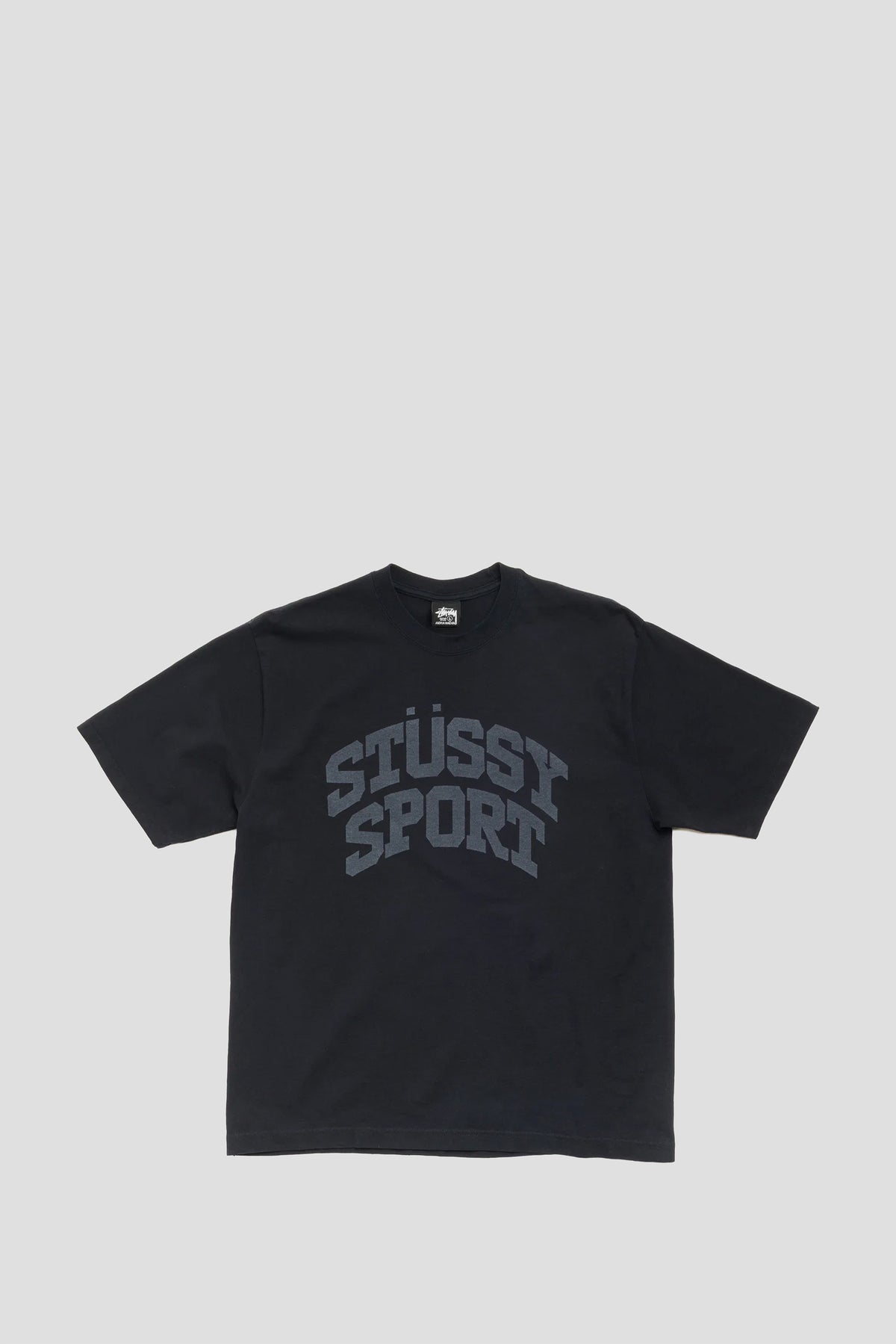 STUSSY BLOCK SPORT TEE BLACK