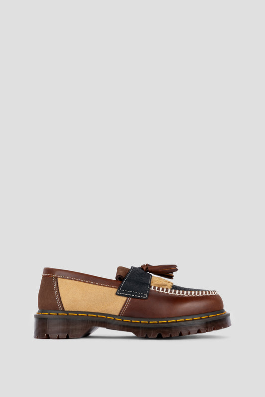 DR MARTENS ADRIAN PATCHWORK BUTTERSCOTCH DARK BROWN