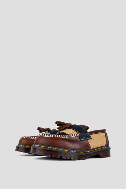 DR MARTENS ADRIAN PATCHWORK BUTTERSCOTCH DARK BROWN