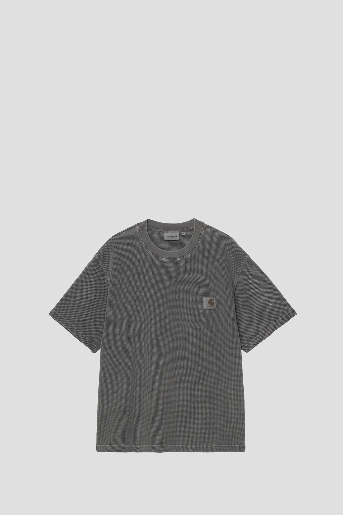 CARHARTT WIP NELSON WAFFLE T-SHIRT BLACK