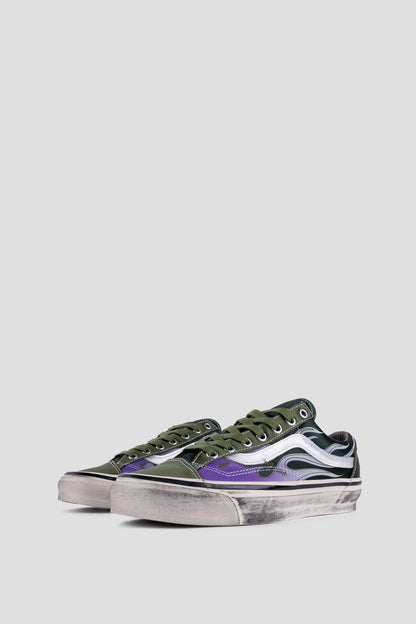 VANS OLD SKOOL 36 LX ARCHIVE FLAME GREEN BALSALM