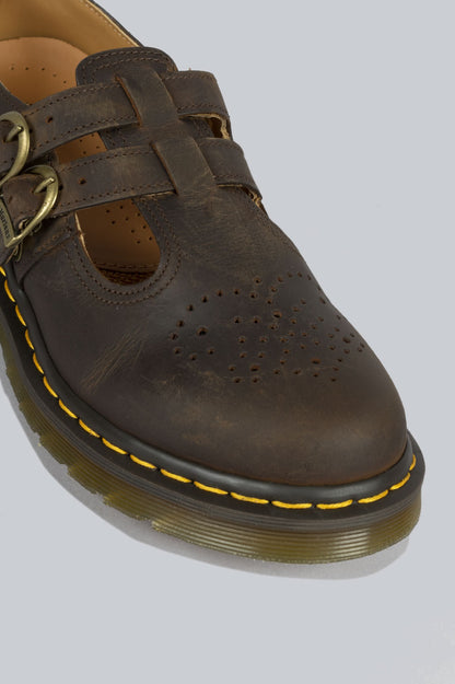 DR MARTENS WOMEN'S 8065 MARY JANE DARK BROWN CRAZY HORSE