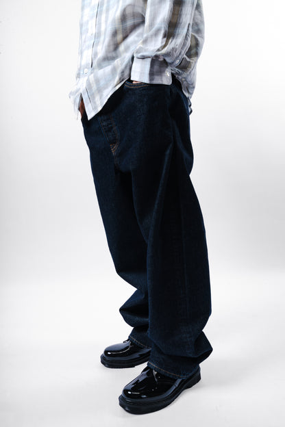 STUSSY BIG OL JEANS DENIM RINSED INDIGO