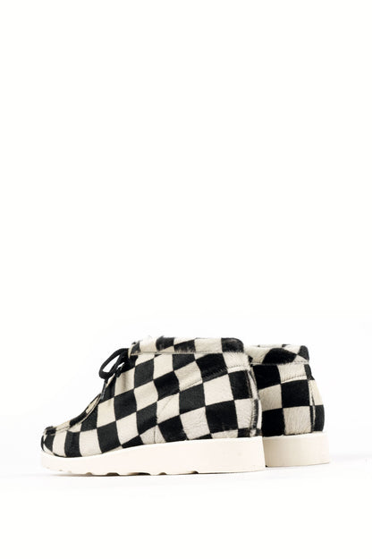 PADMORE & BARNES P204 WHT VIBRAM BLACK CHECKERBOARD