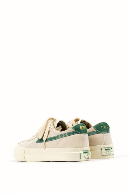STEPNEY WORKERS CLUB DELLOW S-STRIKE SUEDE ECRU GREEN
