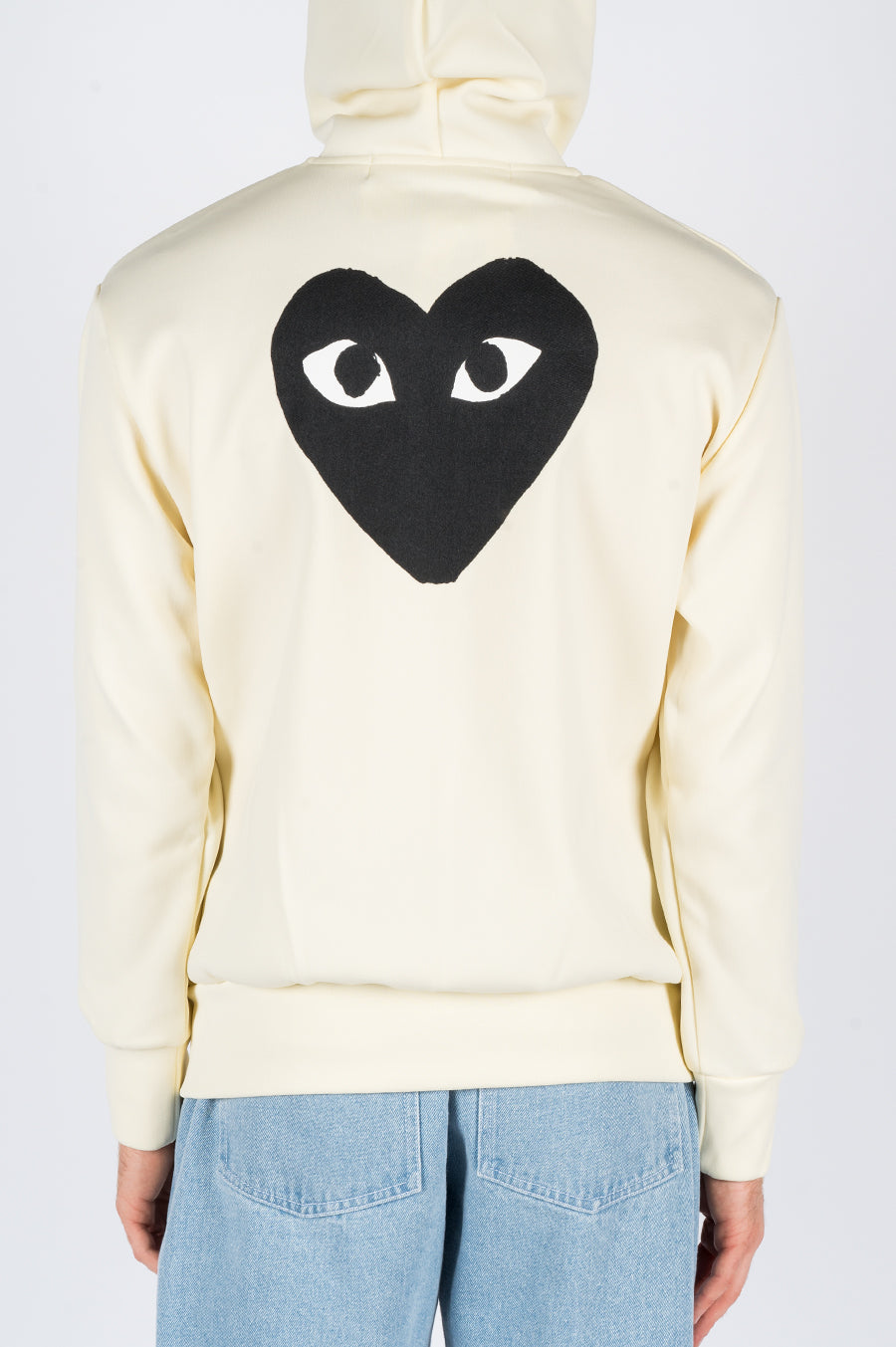 COMME DES GARCONS PLAY HOODIE JACKET IVORY - BLENDS