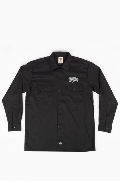 DICKIES X ESTEVAN ORIOL SIGNATURE WORK SHIRT BLACK