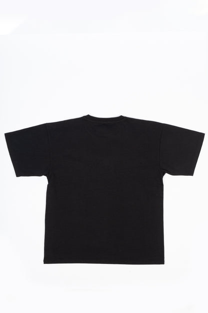 RASSVET 7 VINTAGE FONT SS T-SHIRT BLACK