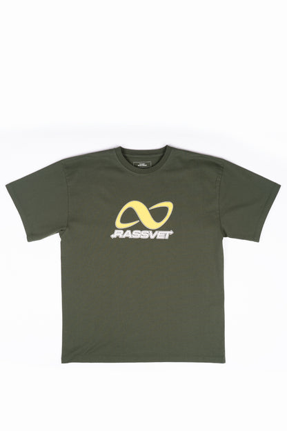 RASSVET PRINTED T-SHIRT DARK GREEN