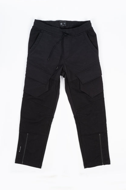 REIGNING CHAMP X JIDE OSIFESO KNIT HEAVYWEIGHT HYBRID CARGO PANT BLACK