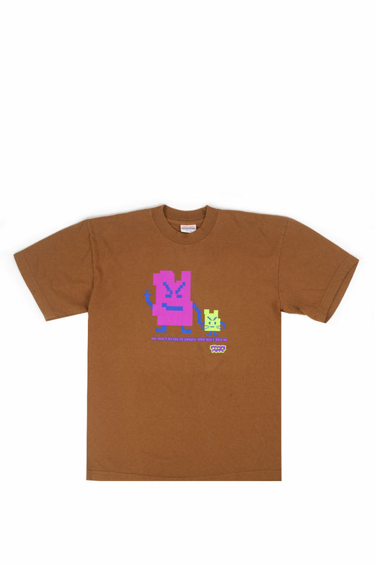 STRAY RATS LISTEN TEE BROWN
